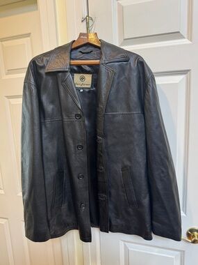 Rem Garson Vintage Black Leather Jacket